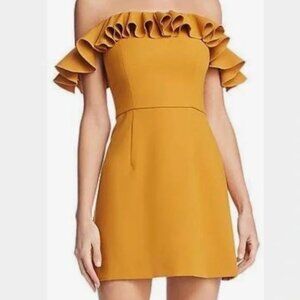 FCUK dress size 12 french connection yellow mini dress